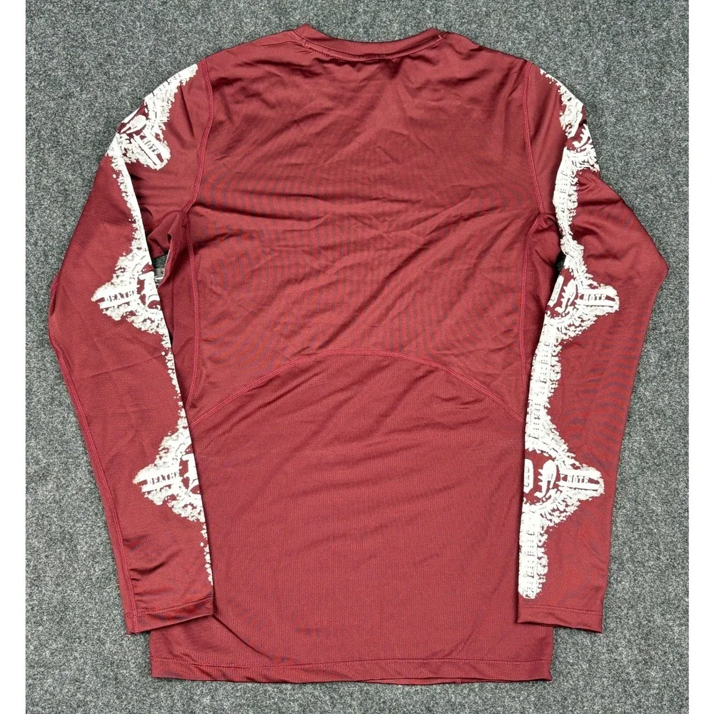 Civil Regime x Death Note Rash Guard Mens Medium Maroon Long Sleeve Anime Shirt